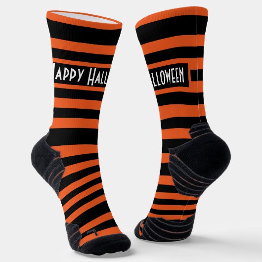 Halloween Stripes Socken (Gewinkelt)