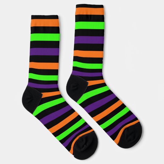 Halloween Stripes Socken (Rechts)