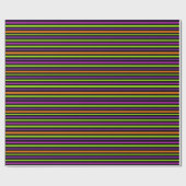 Halloween Stripes Wrapping Paper Geschenkpapier (Flach)