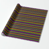Halloween Stripes Wrapping Paper Geschenkpapier (Ungerollt)