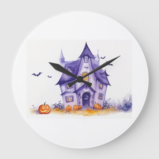 Halloween Styling High Quality Große Wanduhr (Vorderseite)
