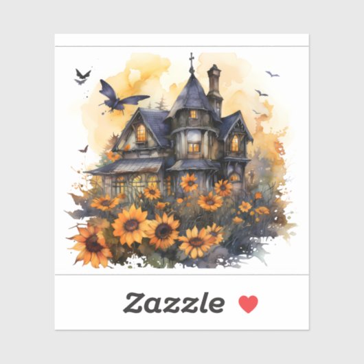 "Halloween Sublimation" "Spooky Design" "Custom Ha Aufkleber (Blatt)