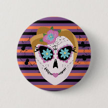 Halloween Sugar Skull Dias De Los Muertos