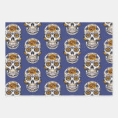 Halloween Sugar Skull Geschenkpapier Set (Vorderseite)
