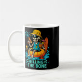 Halloween Summer Chilling an das Knochenskelett Kaffeetasse (Links)