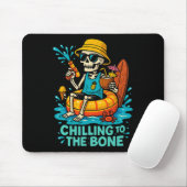 Halloween Summer Chilling an das Knochenskelett Mousepad (Mit Mouse)