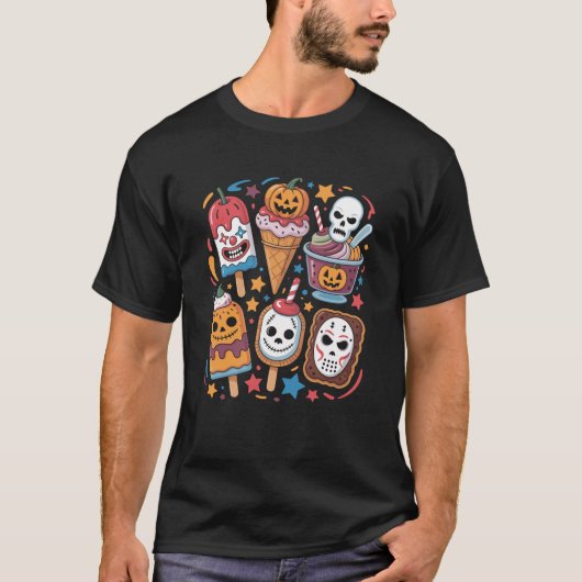Halloween Summer Popsiween Eiscreme Summ T-Shirt (Vorderseite)