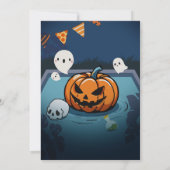 Halloween Summerween Pool Geburtstag Einladung (Rückseite)