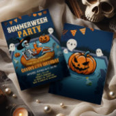 Halloween Summerween Pool Geburtstag Einladung