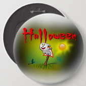 Halloween Sunshine Ghost - Button (Vorne & Hinten)