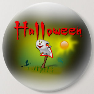 Halloween Sunshine Ghost - Button