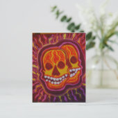 Halloween Super Skulls Postkarte (Stehend Vorderseite)