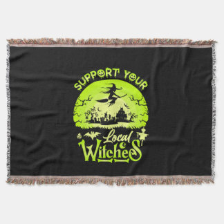 Halloween Support Your Local Witches Birthday Decke