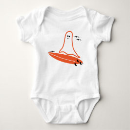 Halloween Surfer Ghost Baby Strampler
