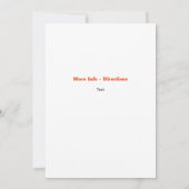 Halloween Surfer Ghost Einladung (Rückseite)