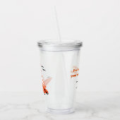 Halloween Surfer Ghost schwarz Acryltrinkbecher (Links)