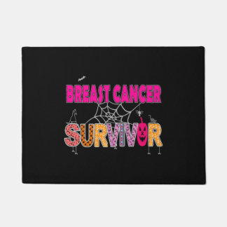 Halloween Survivor der Brustkrebserkrankung Fußmatte