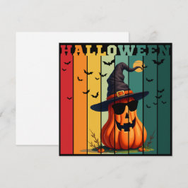 Halloween süß lustiger Kürbis vintage Herbst Herbs Einladung