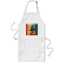 Halloween süß lustiger Kürbis vintage Herbst Lange Schürze