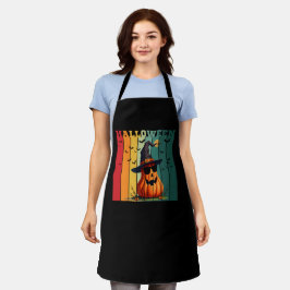 Halloween süß lustiger Kürbis vintage Herbst Schürze