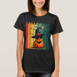 Halloween süß lustiger Kürbis vintage Herbst T-Shirt