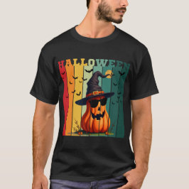 Halloween süß lustiger Kürbis vintage Herbst T-Shirt