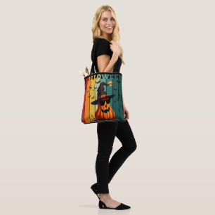 Halloween süß lustiger Kürbis vintage Herbst  Tasche