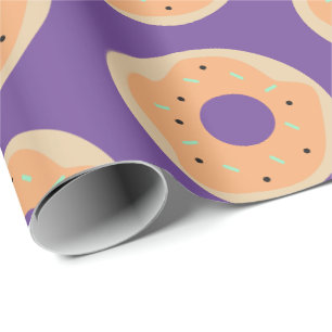 Halloween Süße Donuts Streusel Gefrostet Geschenkpapier