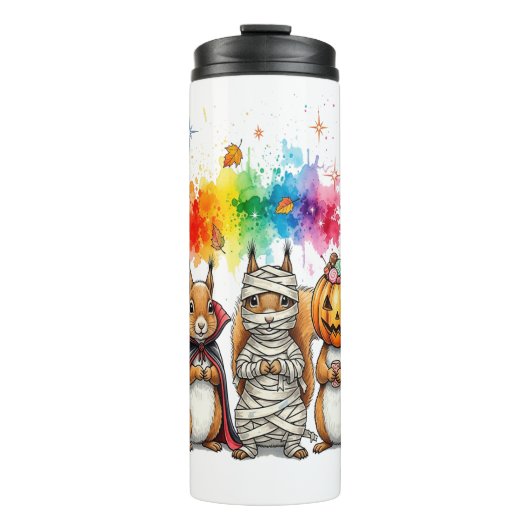 Halloween Süße Eichhörnchen Kostüm Thermosbecher (Vorderseite)