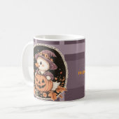 Halloween Süße Gans Herbst Kaffeetasse (Vorderseite Links)