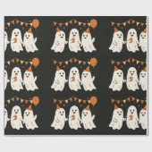 Halloween Süße Geister Teil  Geschenkpapier (Flach)