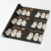 Halloween Süße Geister Teil  Geschenkpapier (Ungerollt)