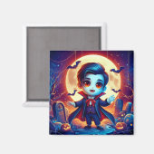 Halloween - Süße kleine Vampire Magnet (Vorderseite/Rückseite)