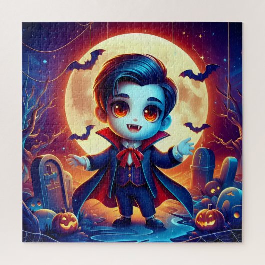 Halloween - Süße kleine Vampire Puzzle (Vertikal)