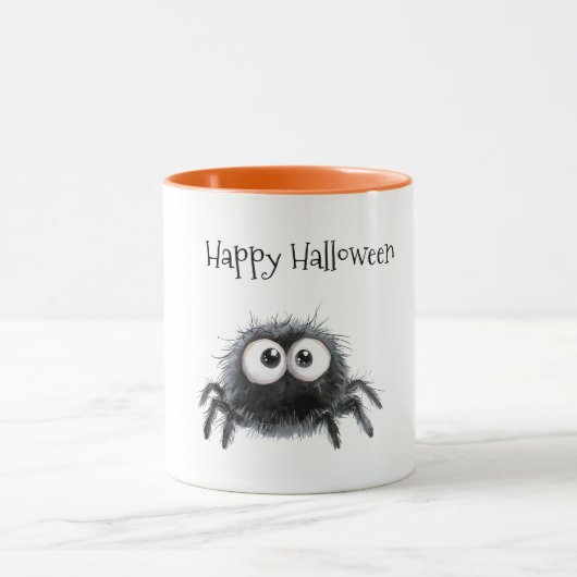 Halloween Süße Schwarze Spinne Tasse (Zentrum)