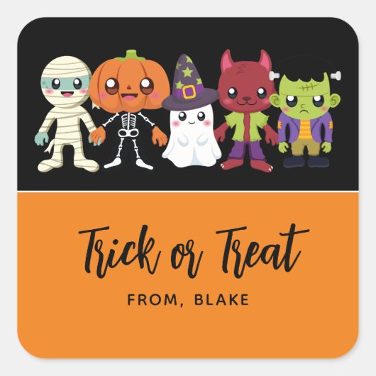Halloween Süsse Stickers (Vorderseite)