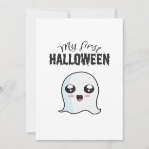 Halloween Süßer Boo Neugeborenes Baby Mädchen Erst Feiertagskarte