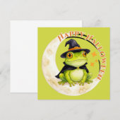 Halloween Süßer Frosch Kröte Hexe (Vorne/Hinten)