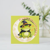 Halloween Süßer Frosch Kröte Hexe (Stehend Vorderseite)