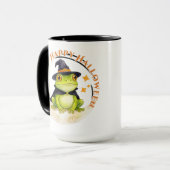Halloween Süßer Frosch Kröte Hexe Tasse (Vorderseite Links)