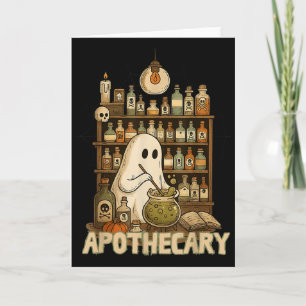 Halloween Süßer Geist Apotheke Techniker Apotheke Karte