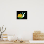 Halloween Süßer Geist Jack O Lantern Poster (Küche)