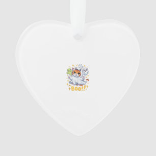 Halloween Süßer Geist Katzen Boo Lustige Katze BOO Ornament