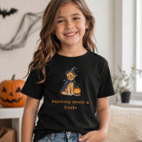 Halloween Süßer Golden Retriever Zauberer Sprüche