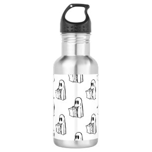 Halloween, Süßer Weißer Geist, Süßes oder Saures, Edelstahlflasche