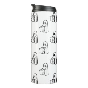 Halloween, Süßer Weißer Geist, Süßes oder Saures,  Thermosbecher