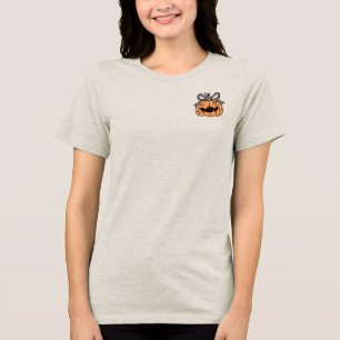 Halloween,Süßes Gesicht Kürbis,Spaßig , Kürbis mit Tri-Blend Shirt