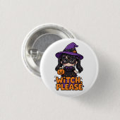 Halloween-Süßes-oder-Saures-Knopf Button (Vorne & Hinten)
