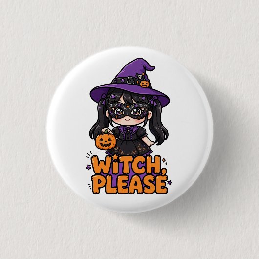 Halloween-Süßes-oder-Saures-Knopf Button (Vorderseite)