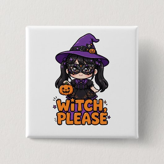 Halloween-Süßes-oder-Saures-Knopf Button (Vorderseite)